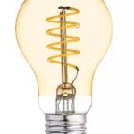 Vintage A-type bulb with spiral filament