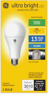 Best High Wattage Bulbs - 200 Watt - GE Ultra Bright