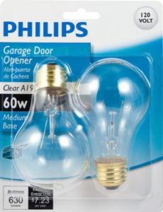 Philips Incandescent 60W Garage Door light Bulb