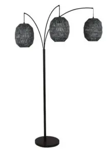 Is it cheaper to light a room with lamps - Decor Therapy Rattan Multi Head Floor Lamp